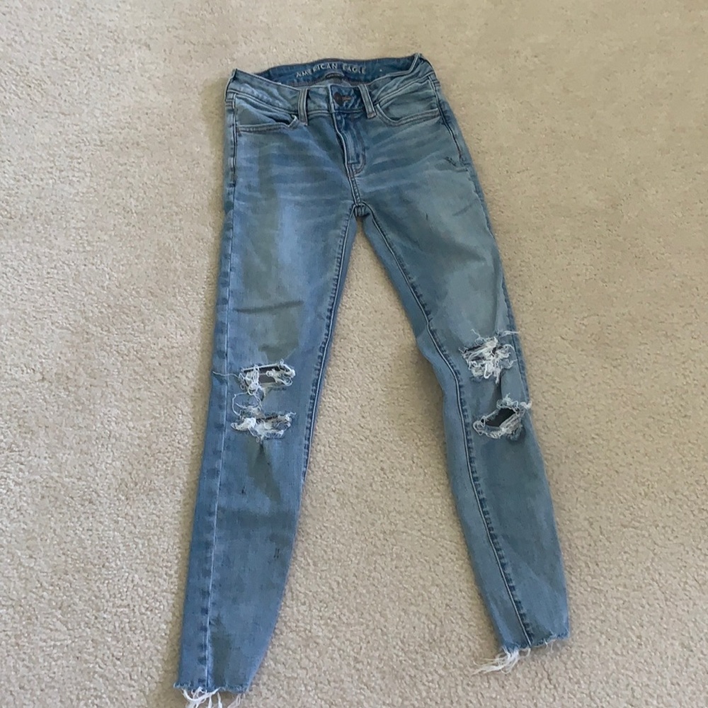 American eagle ripped jeans